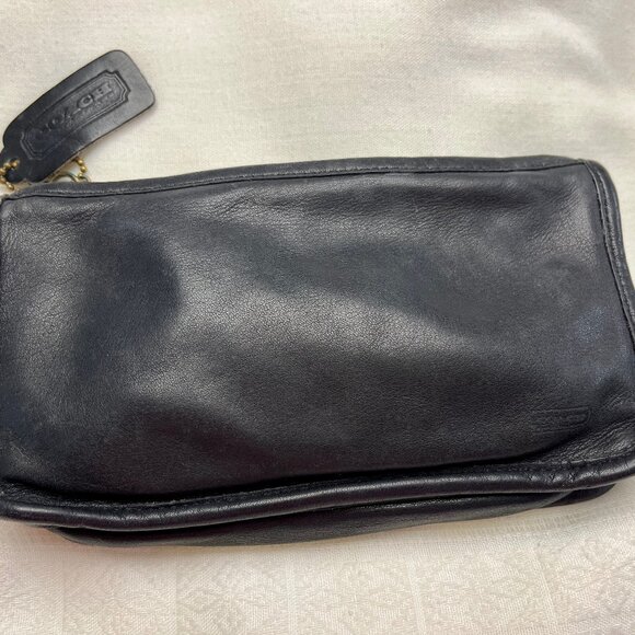 1980's Vintage Coach "Chunky" Bag - Authentic Use - Black - Picture 2 of 3